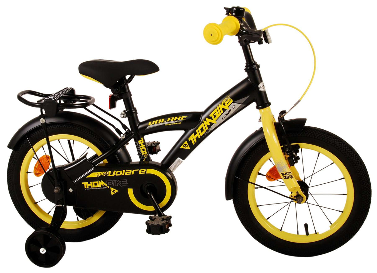 Volare Thombike Bike Children's Boys Amarillo negro de 14 pulgadas