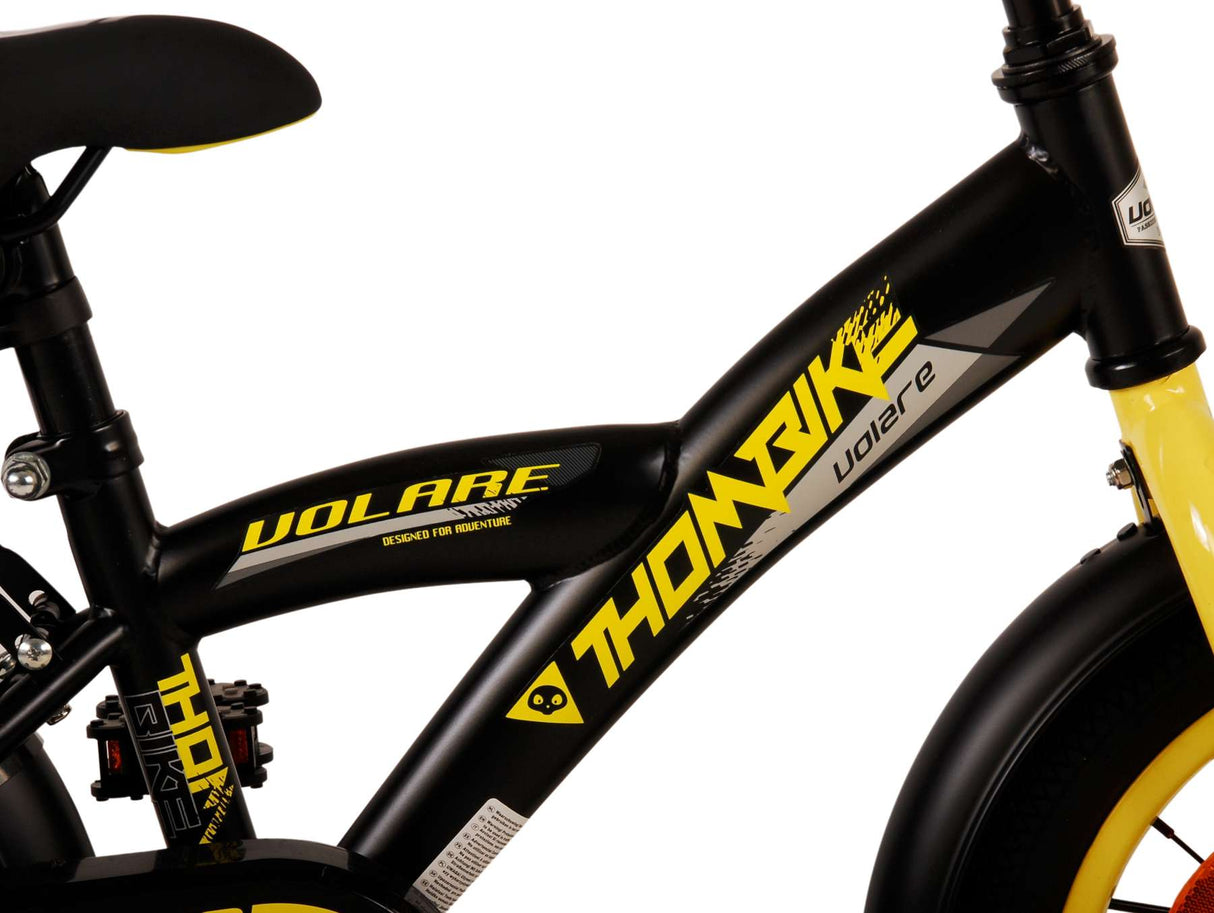 Volare Thombike Kinderbike - Jungen - 14 Zoll - Schwarzgelb