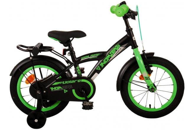 Volare Thombike Children's Bicycle - Jungen - 14 Zoll - schwarzes Grün