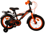 Volare Thombike Children's Bike Boys 14 inch Black Orange Two Hand brakes