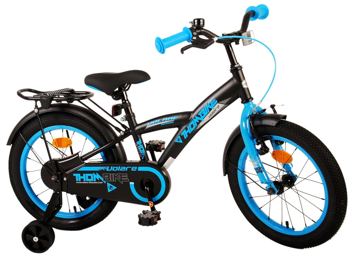 Volare Thombike Children's Bike Boys 16 inch Black Blue