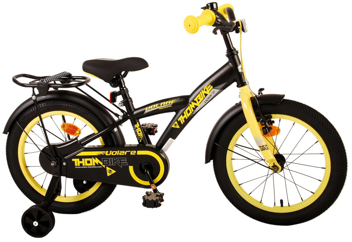 Volare Thombike Children's Bike Boys 16 pouces Black Jaune