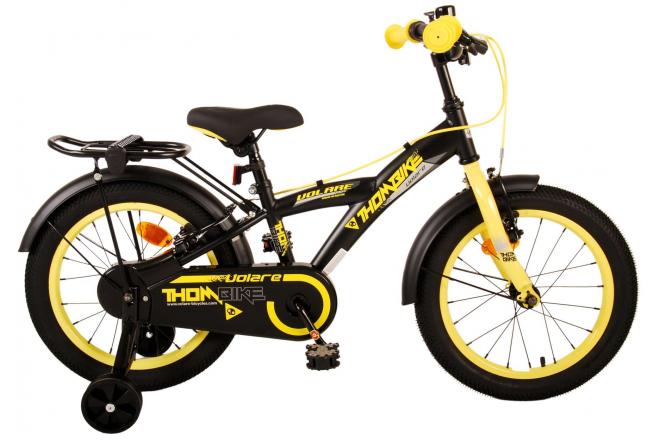 Volare Thombike Children's Bike Boys 16 inch Black Yellow Two Hand brakes