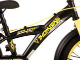 Volare Thombike Children's Bike Boys 16 inch Black Yellow Two Hand brakes