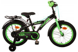 Volare Thombike Children's Bike - Drenge - 16 tommer - Black Green - To håndbremser