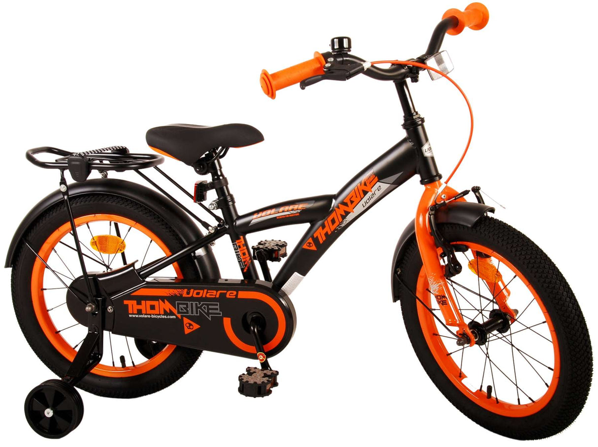 Volare Thombike Children's Bicycle - Boys - 16 tommer - Black Orange