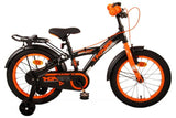 Volare Thombike Children's Bike Boys 16 Zoll schwarz orange zwei Handbremsen