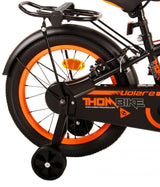 Volare Thombike Children's Bike Boys 16 Zoll schwarz orange zwei Handbremsen