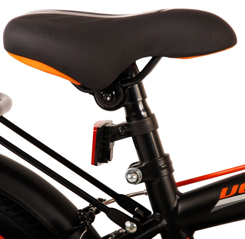 Volare Thombike Children's Bike Boys 16 Zoll schwarz orange zwei Handbremsen