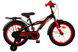 Volare Thombike Bike Children Bike Boys de 16 pulgadas Rojo Negro Dos frenos de manos