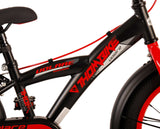 Volare Thombike Bike Children Bike Boys de 16 pulgadas Rojo Negro Dos frenos de manos