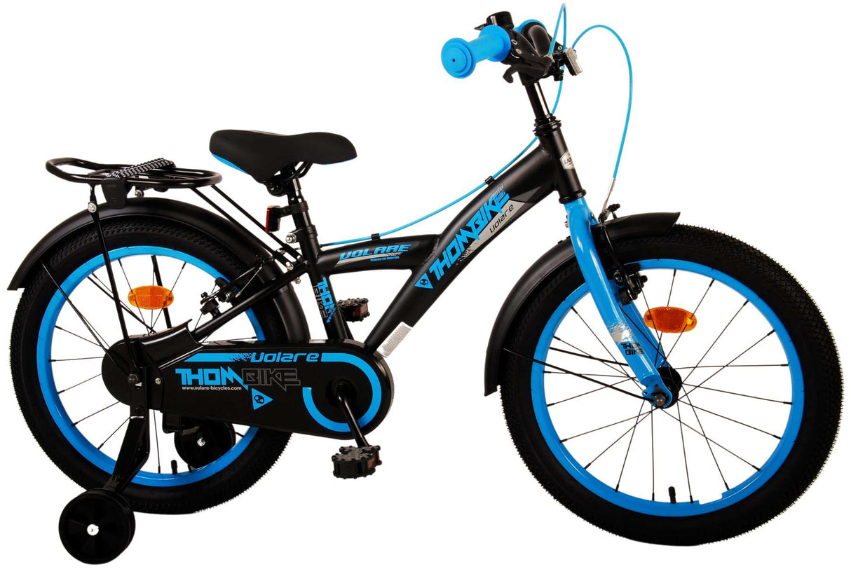 Volare Thombike Children's Bike Boys 18 pouces Black Blue Two Hand freins