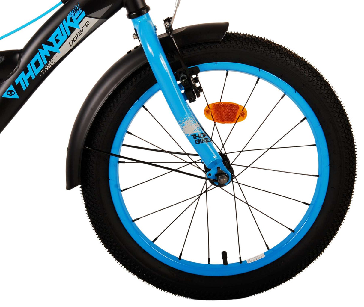 Volare Thombike Children's Bike Boys 18 inch Black Blue Two Hand brakes