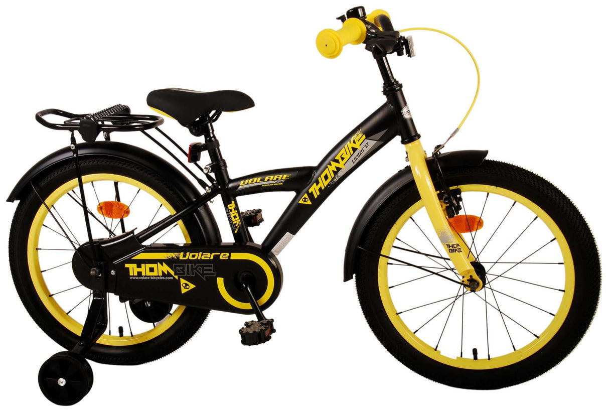 De Volore Thombike Kanner Bike Boys 18 Zoll schwaarz Giel