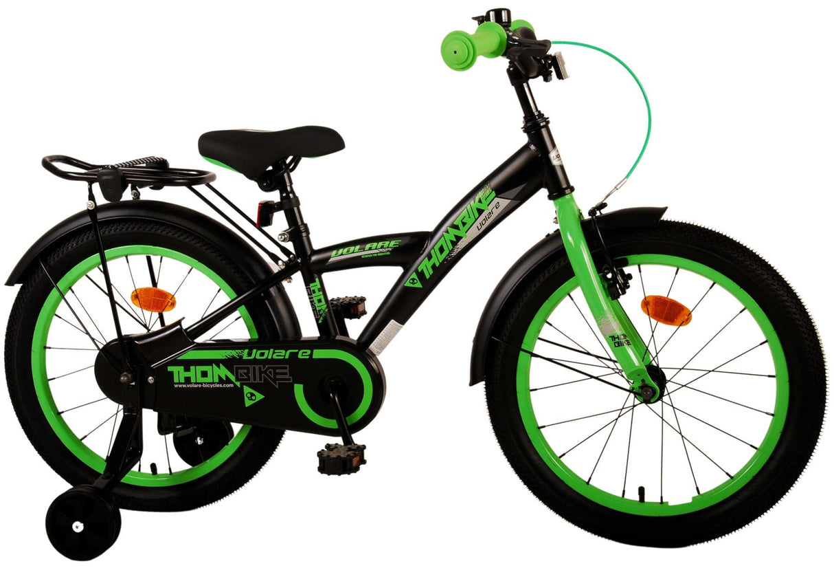 Volare Thombike Bike Children Bike Green de 18 pulgadas Black Green