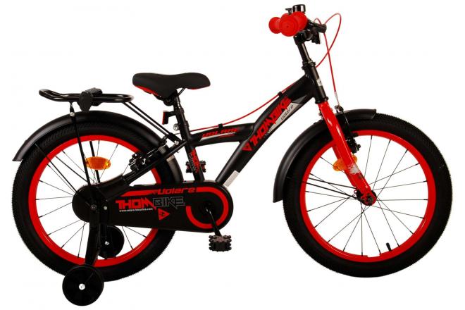 Volare Thombike Kinderfiets Jongens 18 inch Zwart Rood Twee handremmen