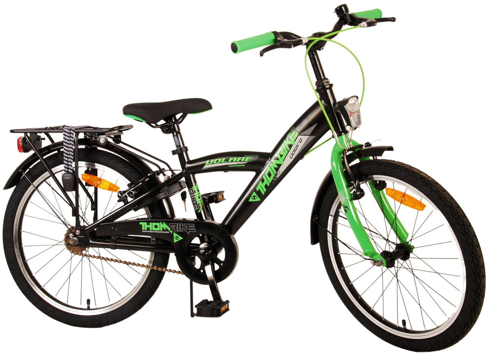 Volare Thombike Kinderbike Jungen 20 Zoll schwarzgrün zwei Handbremsen