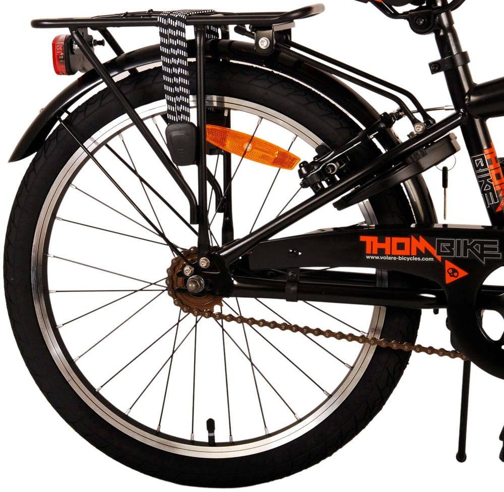 Volare Thombike Kinderbike - Jungen - 20 Zoll - Schwarzorange - Zwei Handbremsen