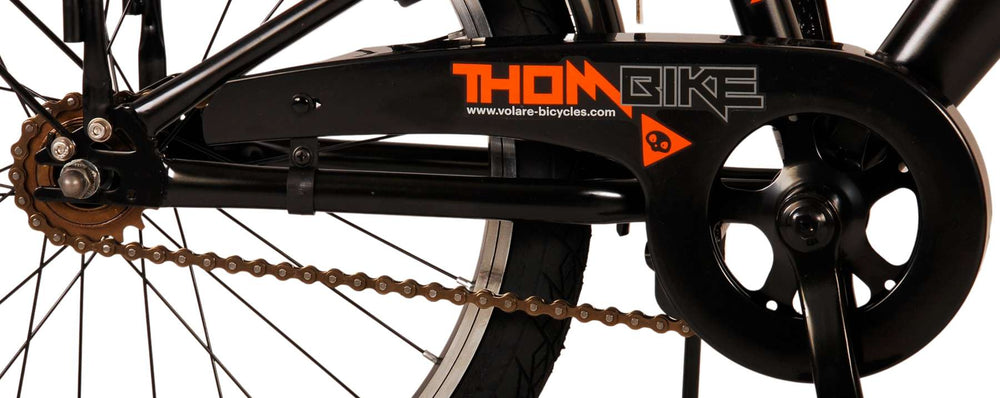 Volare Thombike Kinderbike - Jungen - 20 Zoll - Schwarzorange - Zwei Handbremsen