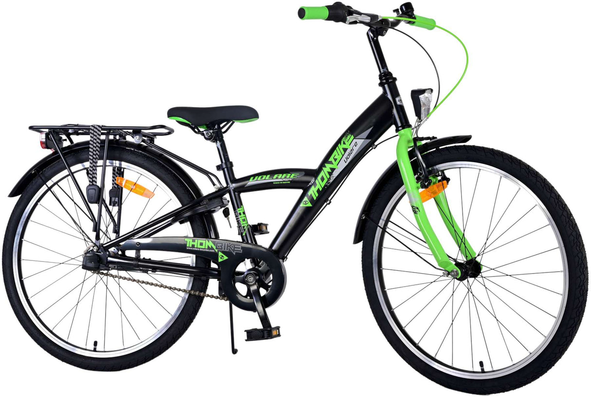 De Volore thombike Kanner Vëlo Jongen 24 Zoll Green Black 3 Gears