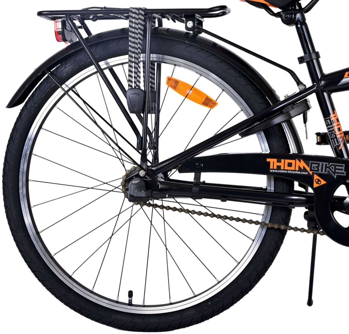 Volare Thombike Børns cykeldrenge 24 tommer sort orange 3 gear