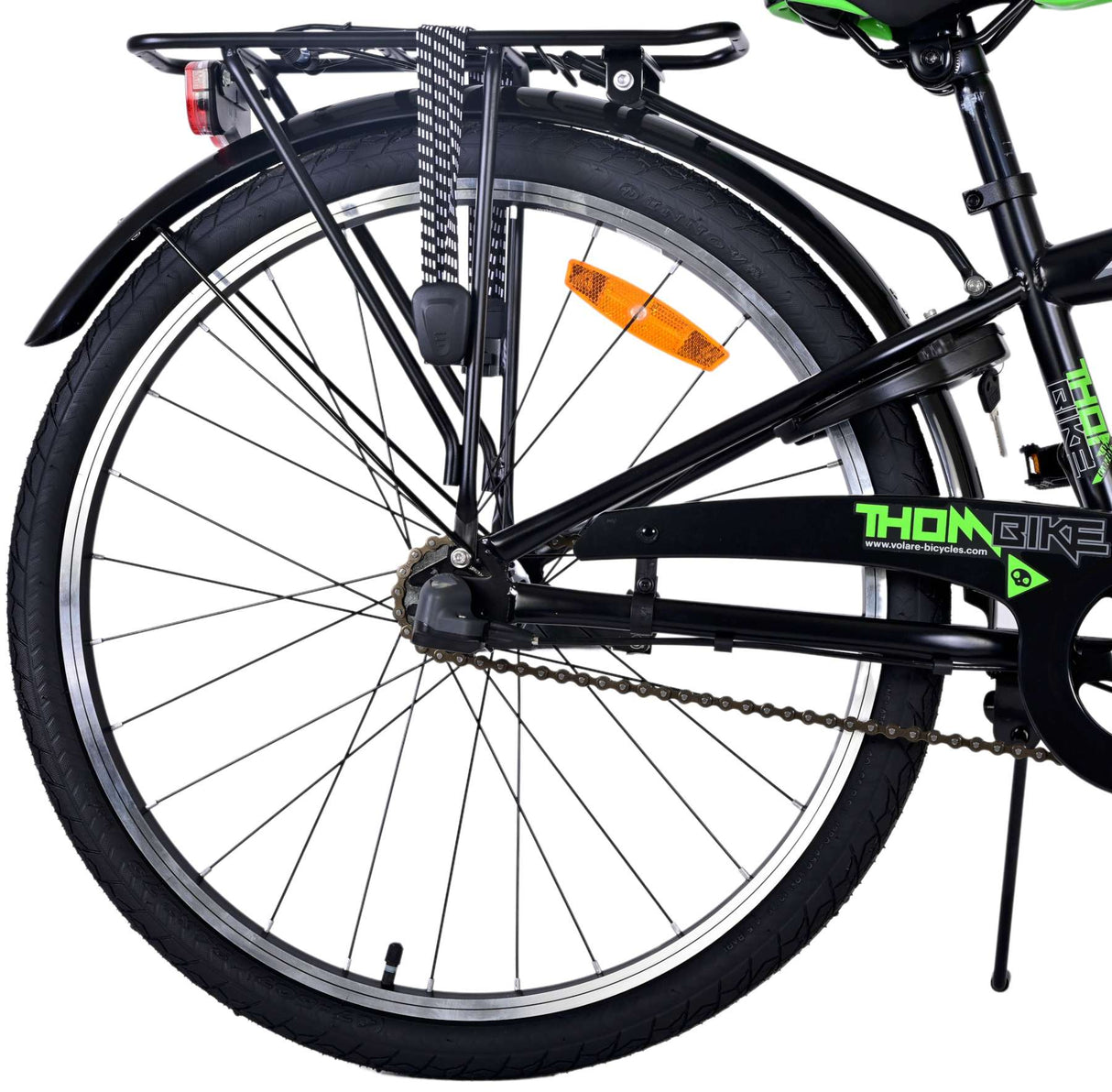 De Volore thombike Kanner Vëlo Jongen 24 Zoll Green Black 3 Gears