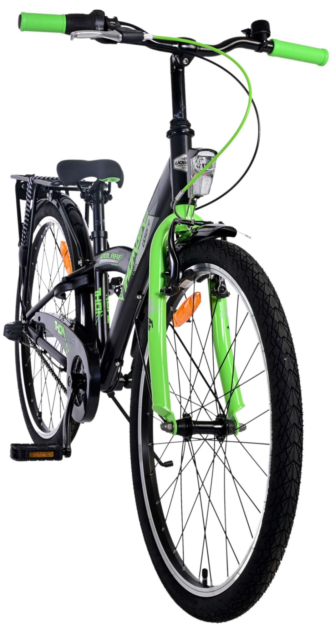 De Volore thombike Kanner Vëlo Jongen 24 Zoll Green Black 3 Gears