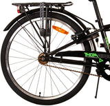 Volare Thombike Children's Bike - Jungen - 24 Zoll - Schwarzes Grün - Zwei Handbremsen