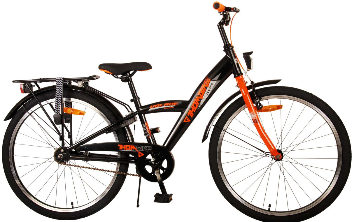 Volare Thombike Children's Bike Boys 24 Inch Black Orange