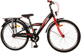 Volare Thombike Kinderfahrrad – Jungen – 24 Zoll – Schwarz Rot – Zwei Handbremsen