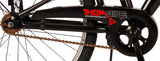 Volare Thombike Kinderfahrrad – Jungen – 24 Zoll – Schwarz Rot – Zwei Handbremsen