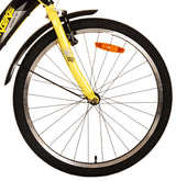 Volare Thombike Bike Children Bike Boys de 24 pulgadas Amarillo Negro Dos frenos de mano