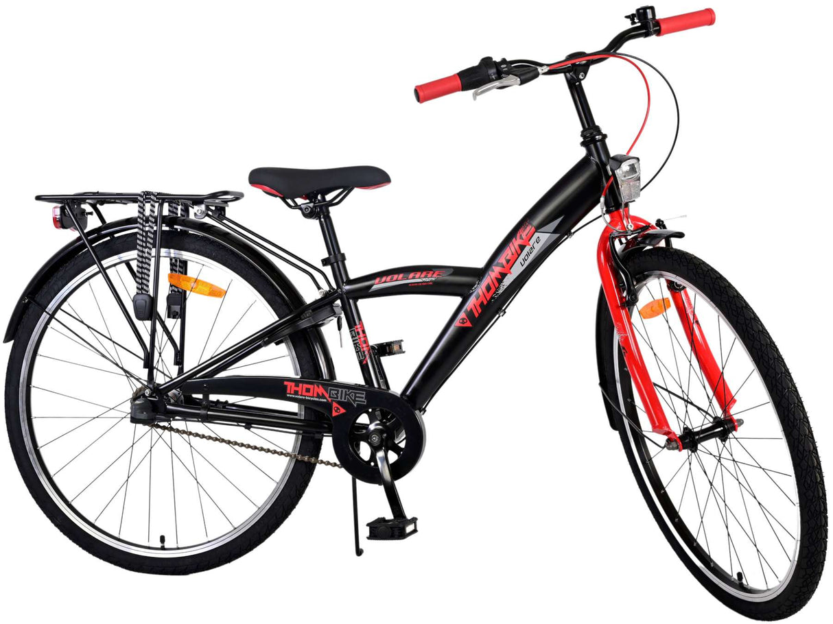 De Volore thombike Kannerkole Boys 26 Zoll schwaarz rout 3 Gears