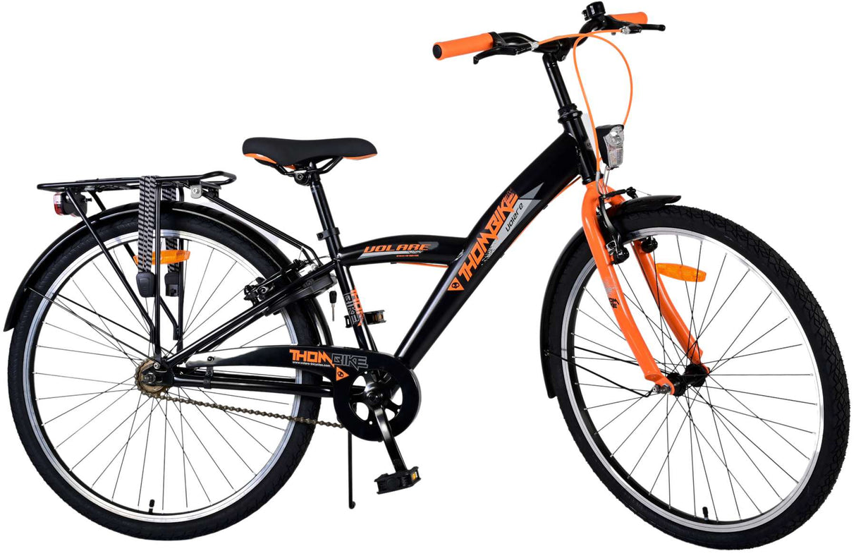 Volare Thombike Kinderfiets Jongens 26 inch Zwart Oranje Twee Handremmen