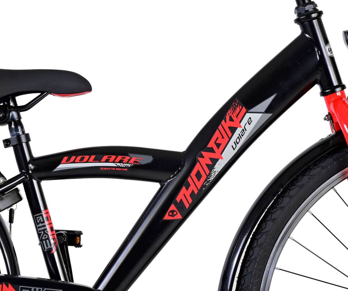 De Volore thombike Kannerkleeder Boys 26 Zoll schwaarz rout