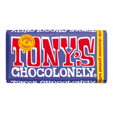 Tony's Chocolonely Bar Dark Milk Brezel Toffee (15x 180gr)