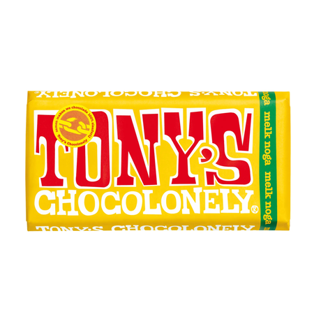 Tony's chocolonely Tafel Milchschokolade-Nougat (15x 180gr)