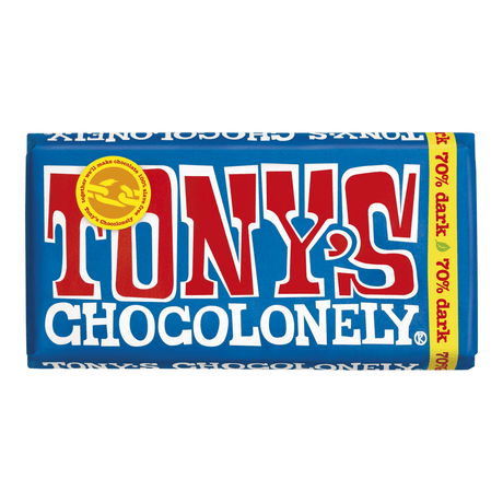 Tony's chocolonely Tafel dunkle Schokolade 70% (15x 180gr)