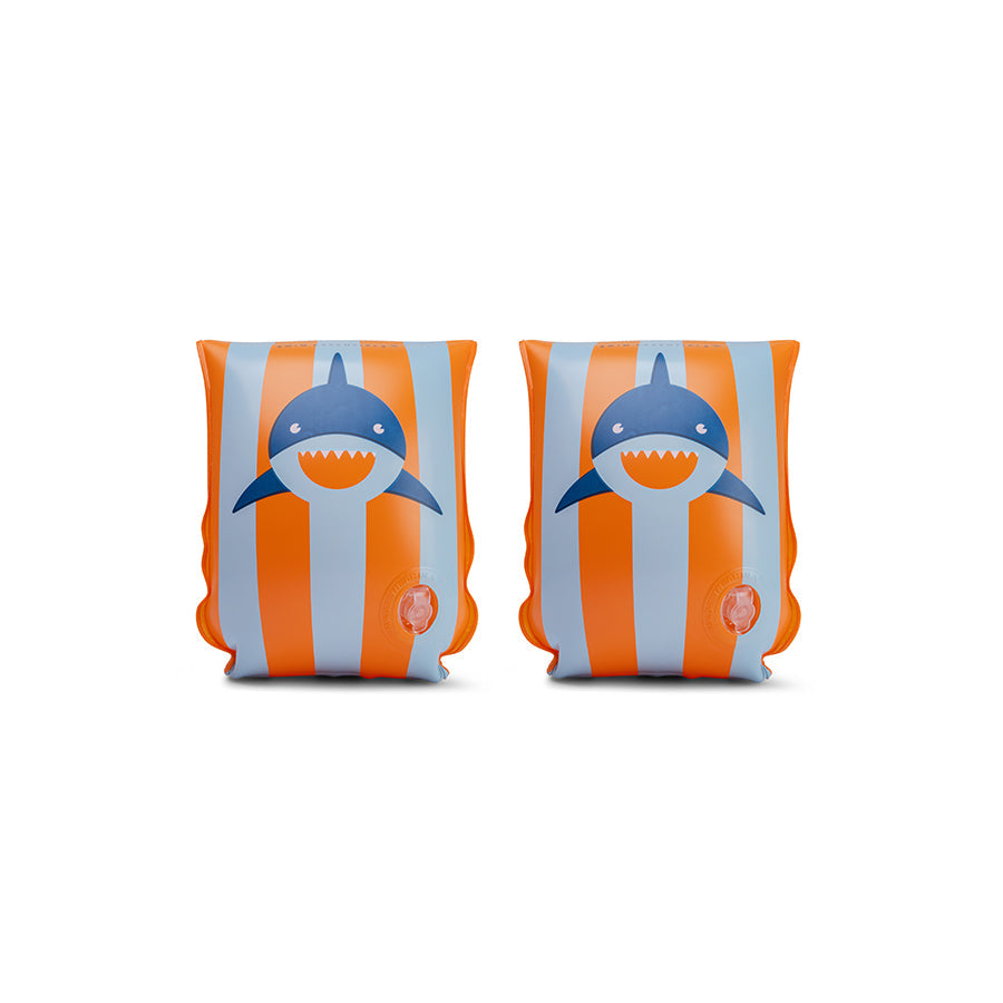 Tropischer Hai | Orange-blaue Schwimmarmbänder 2-6 Jahre