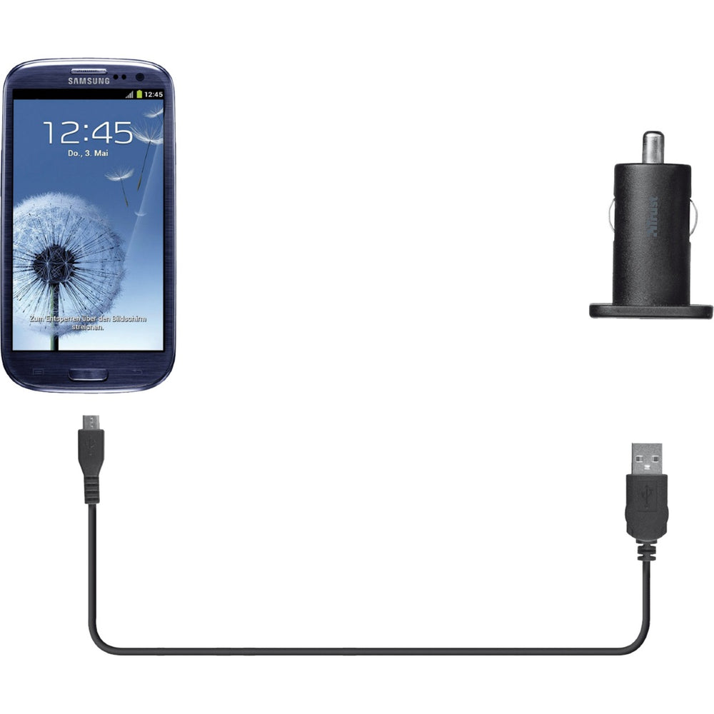 Vertrauen Sie 5W-Auto-Ladegerät mit Micro-USB-Kabel