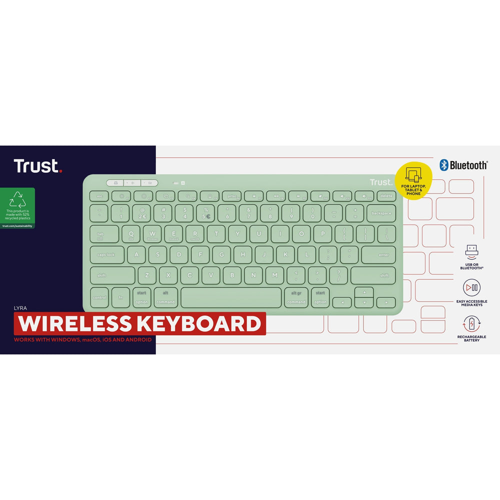 Vertrauen Sie Lyra Compact Wireless Tastatur