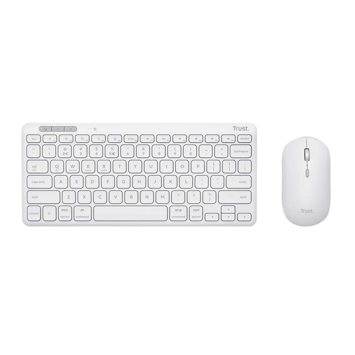 Vertrauen Sie der kabellosen Lyra Multi-Device-Tastaturmaus