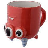 Monstarz rotes Monster umgedrehte Keramiktasse