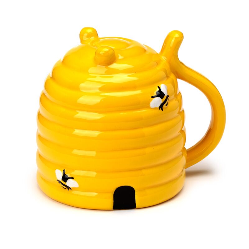 Bienenstock umgedrehter Keramikbecher