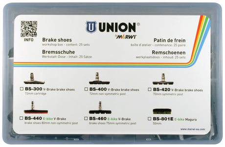 Marwi BS-440 Box (25) V-Bremse 80 mm. (unsymmetrischer Stift)