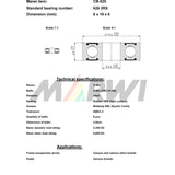 Marwi Union Kugellager CB-025 626 2rs - 6x19x6