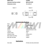 Marwi Union Kogellager CB-066 MR16100 2RS 10x28x8