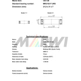 Marwi-Verbindungskugellager CB-138 MR215317 21,5x31x7