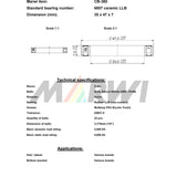 Marwi Union Kugellager CB-380 6807 LLB 35x47x7 Keramik