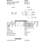 Marwi Union Kugellager max CB-438 6000V LLU 10x26x8